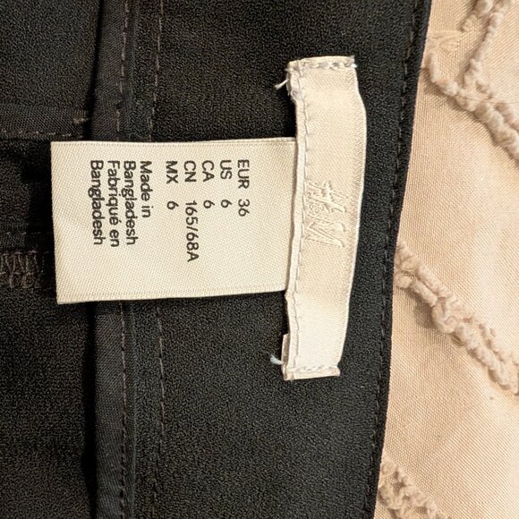 H&M tuxedo stripe wide leg pants - Picture 3 of 5